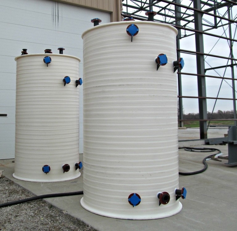 (2) 1,700 GAL Polyethylene Tanks Houston Polytank
