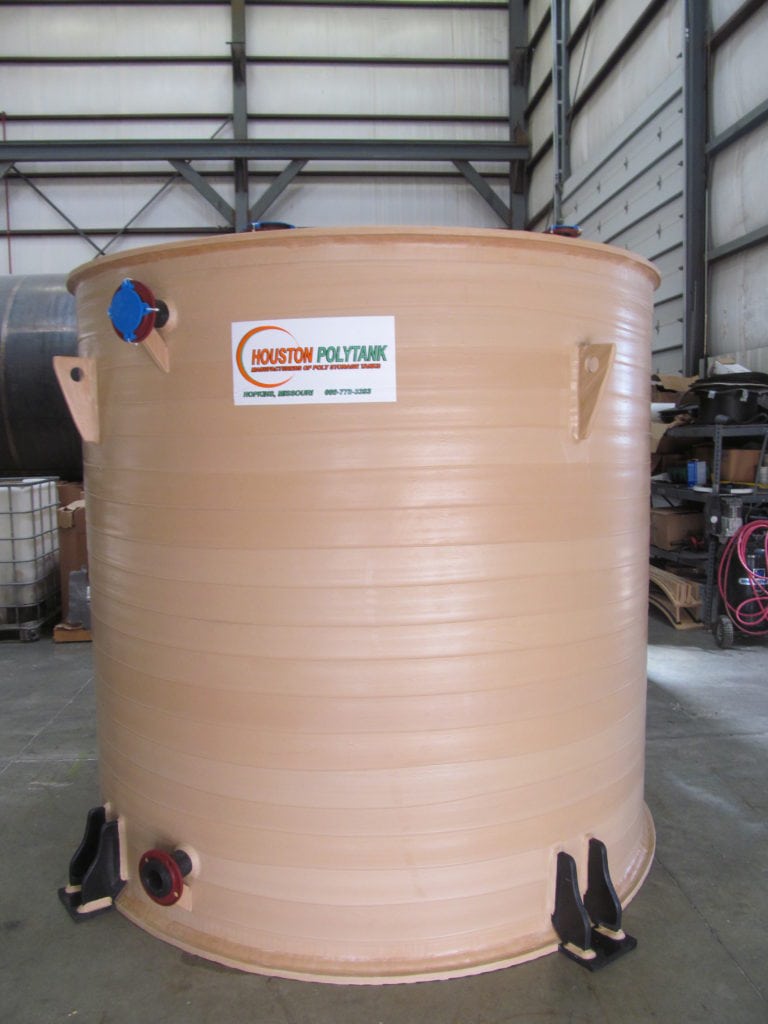 2,500 GAL Sodium Hypochlorite Storage Tank Houston Polytank