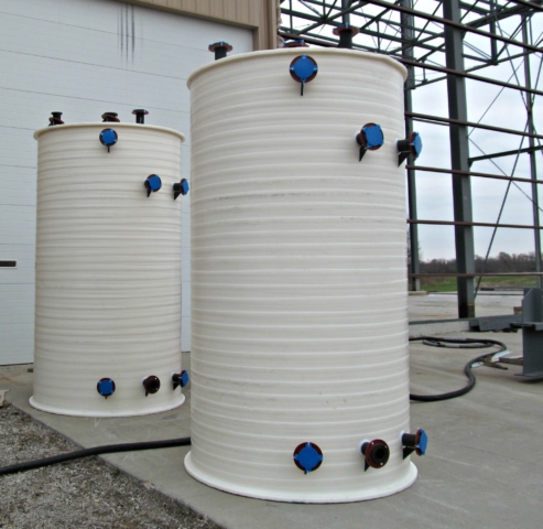 (2) 1,700 GAL Polyethylene Tanks